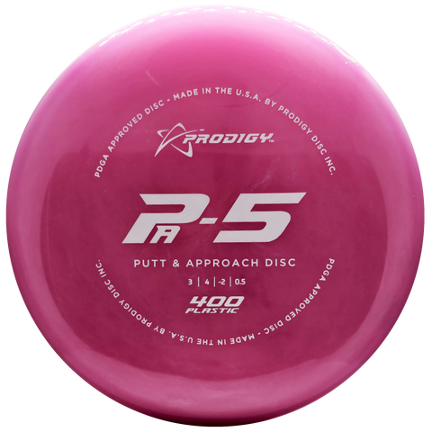 Prodigy: PA-5 Putt and Approach Disc - 400 Plastic - Pink/White