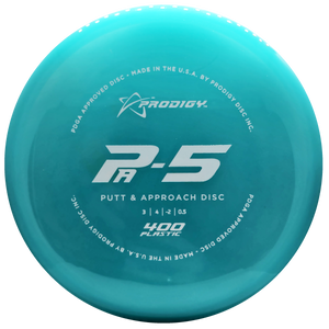 Prodigy: PA-5 Putt and Approach Disc - 400 Plastic - Teal/White