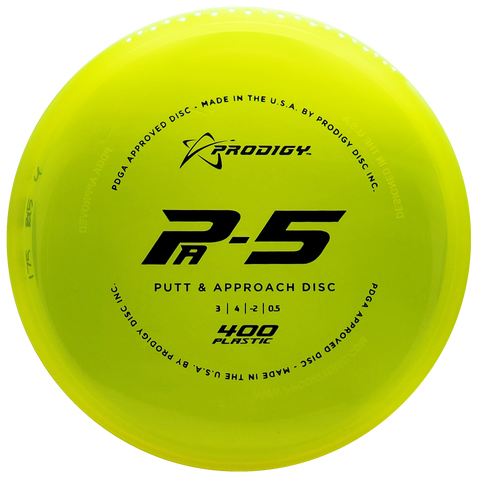 Prodigy: PA-5 Putt and Approach Disc - 400 Plastic - Yellow/Black