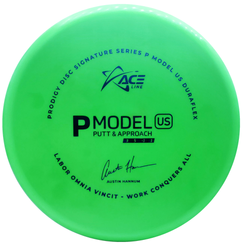 Prodigy ACE Line P MODEL US - Approach Disc - Austin Hannum 2022 Signature Series - Lime Green/Blue