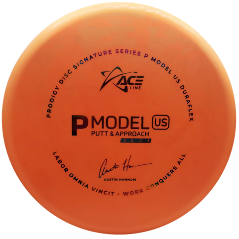 Prodigy ACE Line P MODEL US - Approach Disc - Austin Hannum 2022 Signature Series - Orange/Rainbow