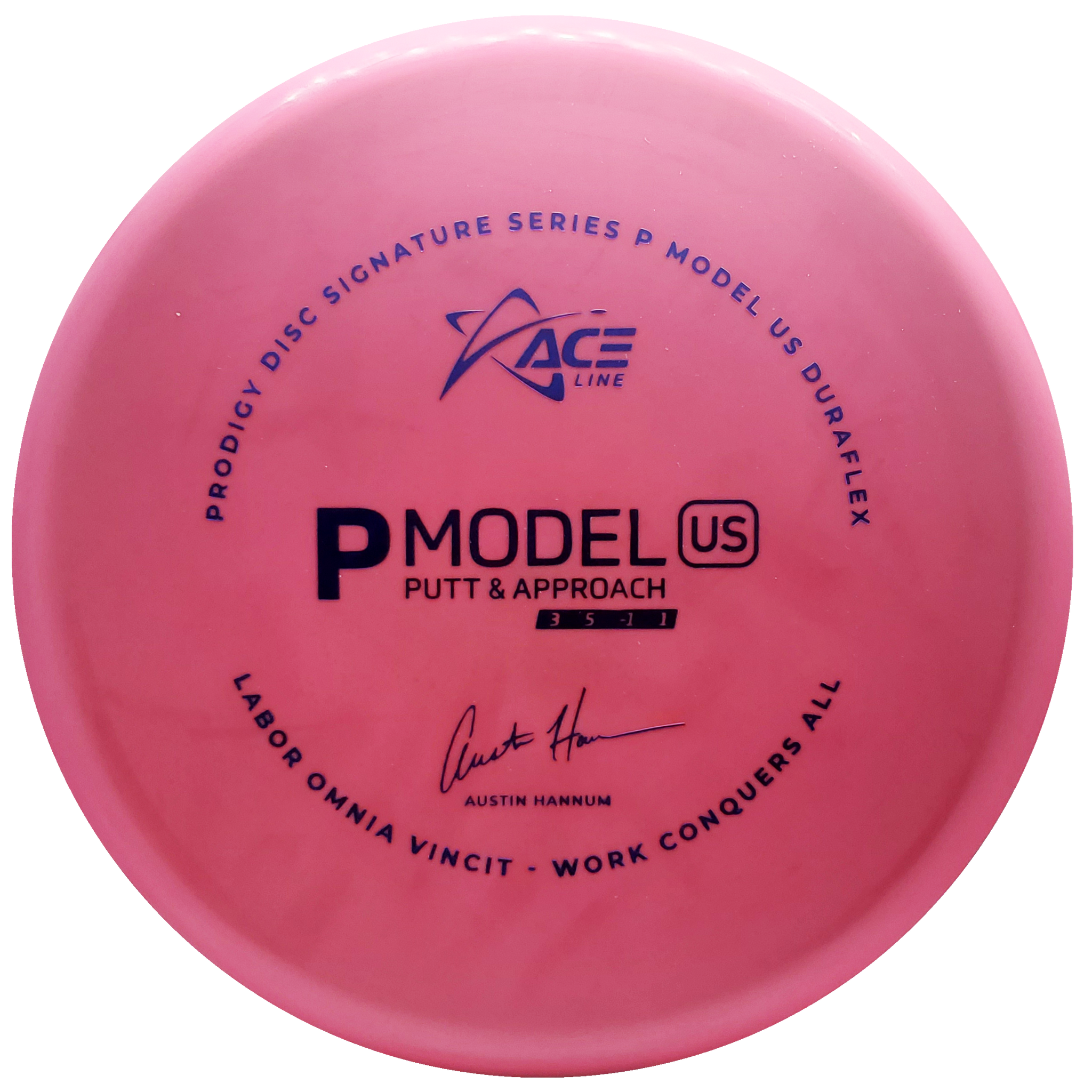 Prodigy ACE Line P MODEL US - Approach Disc - Austin Hannum 2022 Signature Series - Pink/Blue