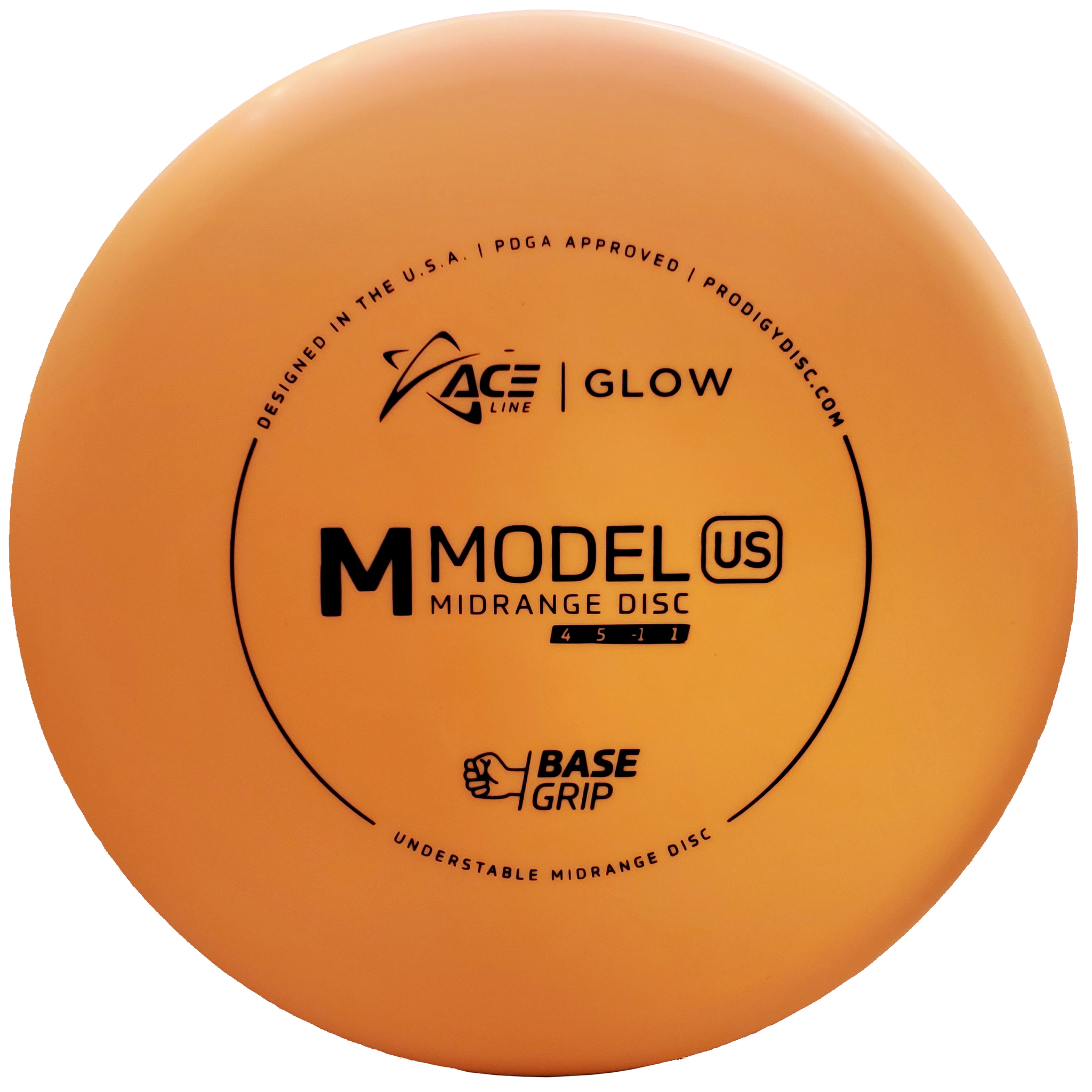 Prodigy ACE Line M Model US Glow - BaseGrip - Orange/Black