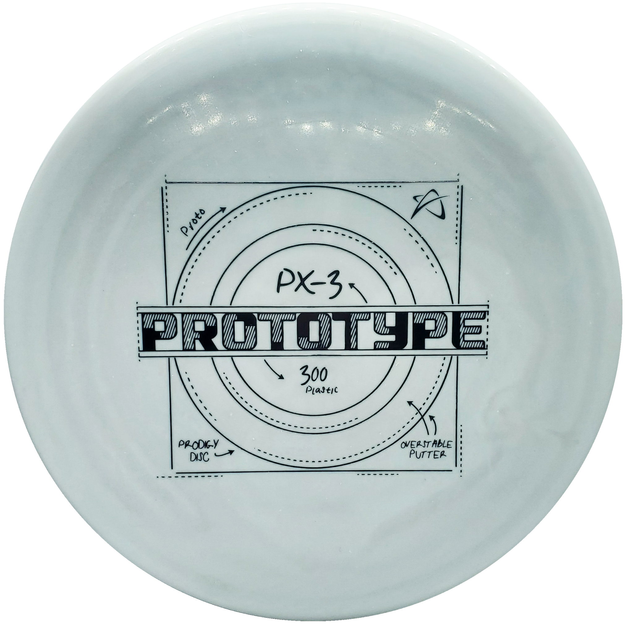 Prodigy: PX-3 Prototype Overstable Putter - Grey/Black