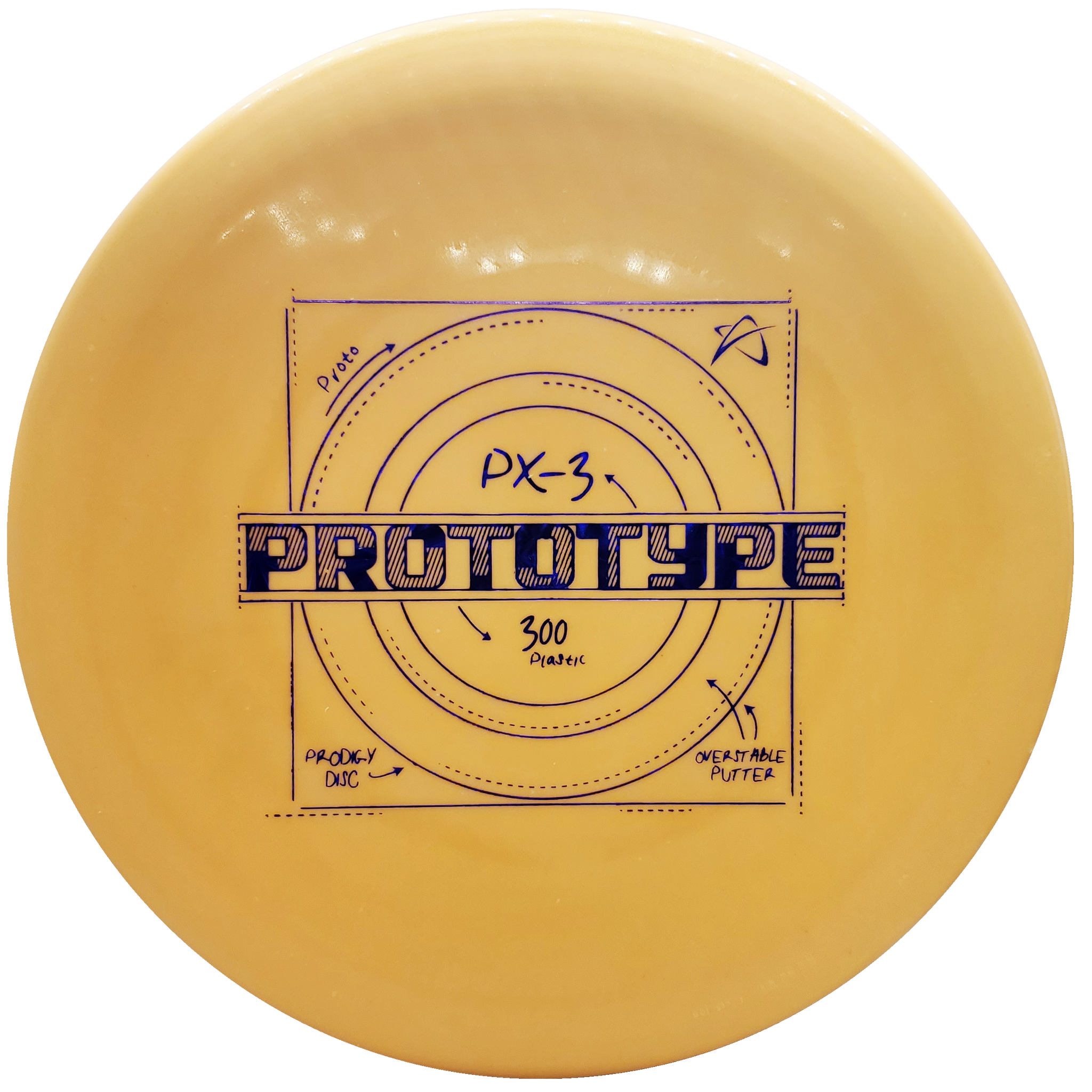 Prodigy: PX-3 Prototype Overstable Putter - Peach/Purple