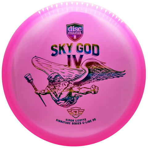 Discmania: Sky God 4 - Simon Lizotte Signature Series C-Line P2 - Pink/Rainbow