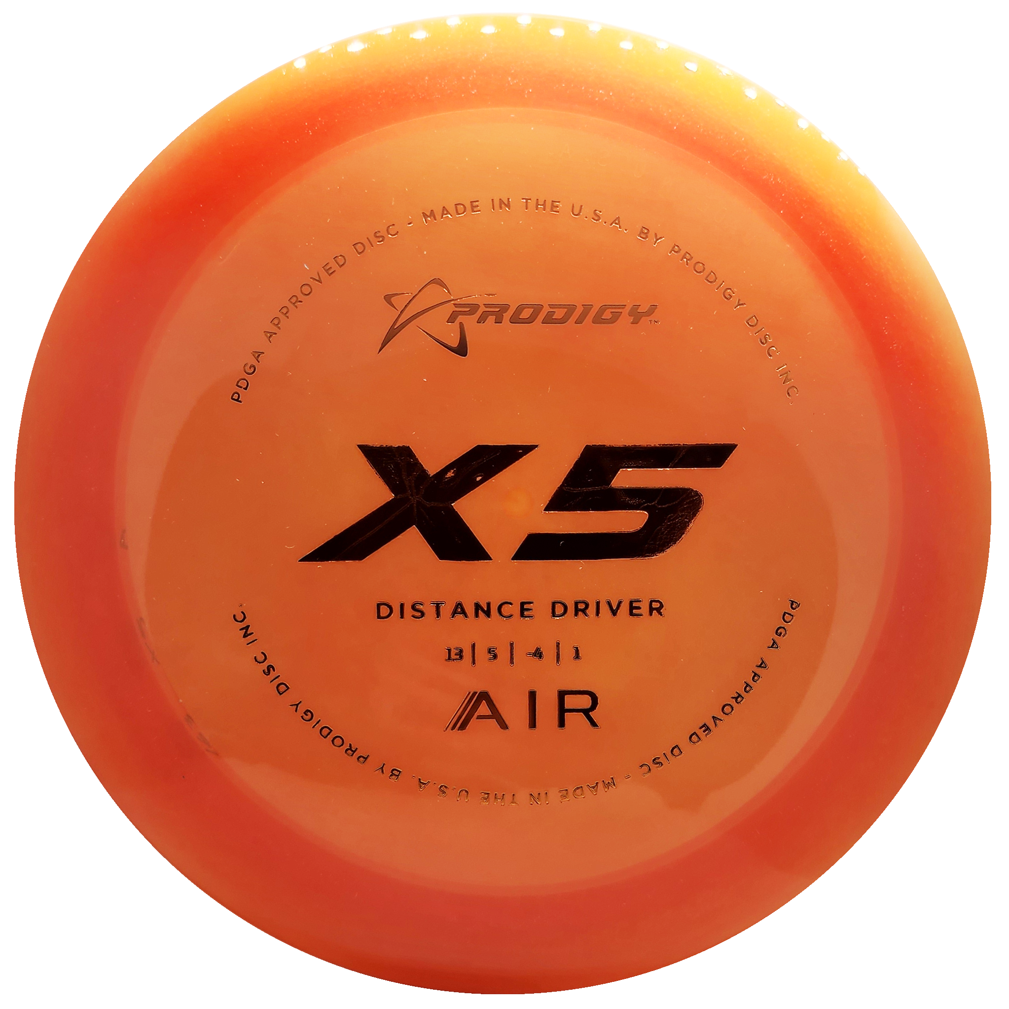 Prodigy: X5 Distance Driver Air - Orange/Orange
