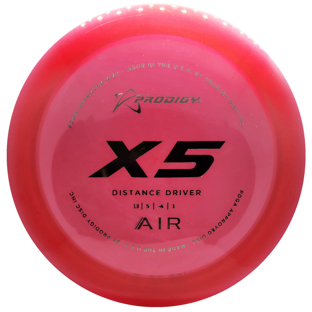 Red Distance Driver Disc Prodigy: X5 Distance Driver Air - Red/Silver – Disc Monsters