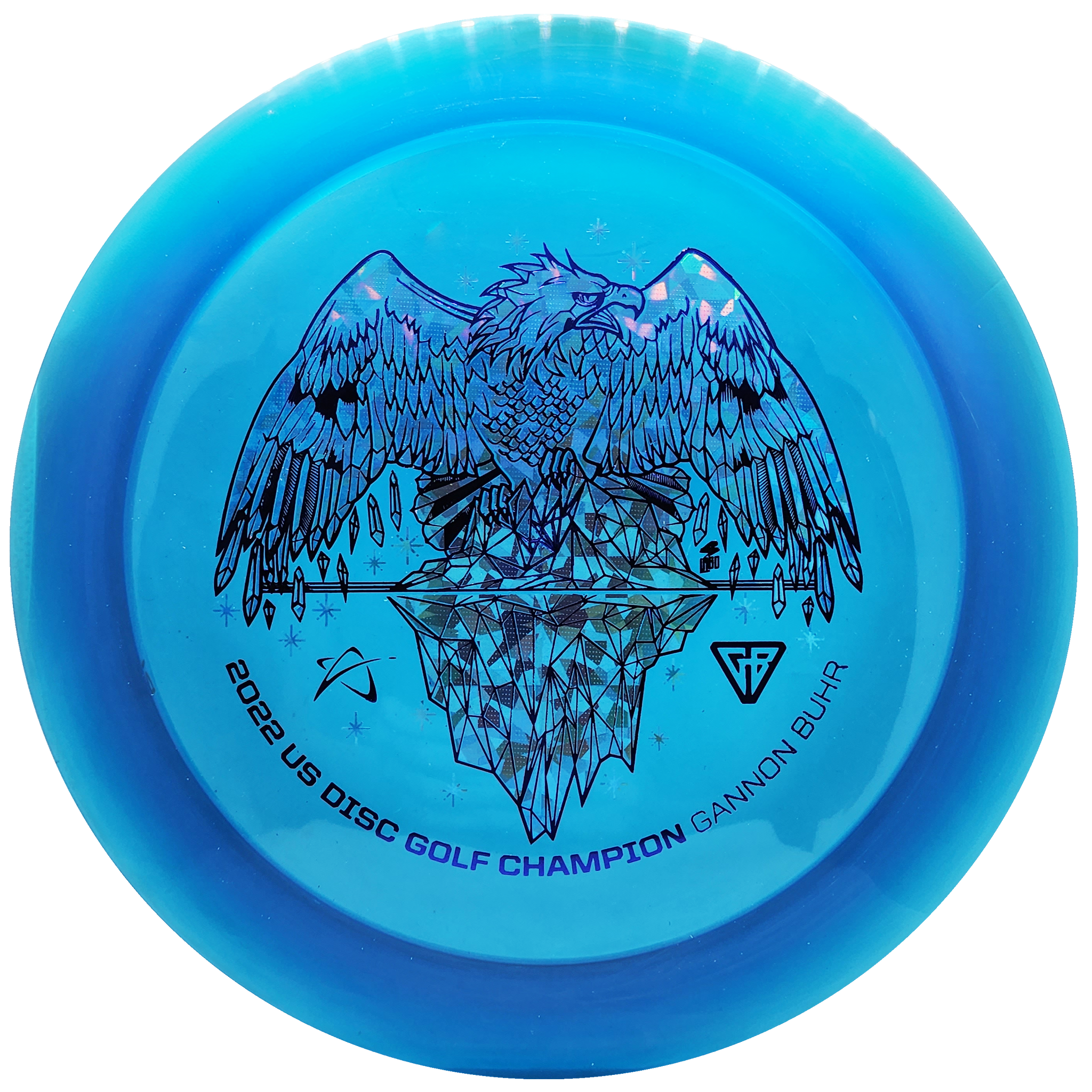 Prodigy: D1 Distance Driver - Gannon Buhr U.S. Champion Stamp - 400 Plastic - Blue/Blue