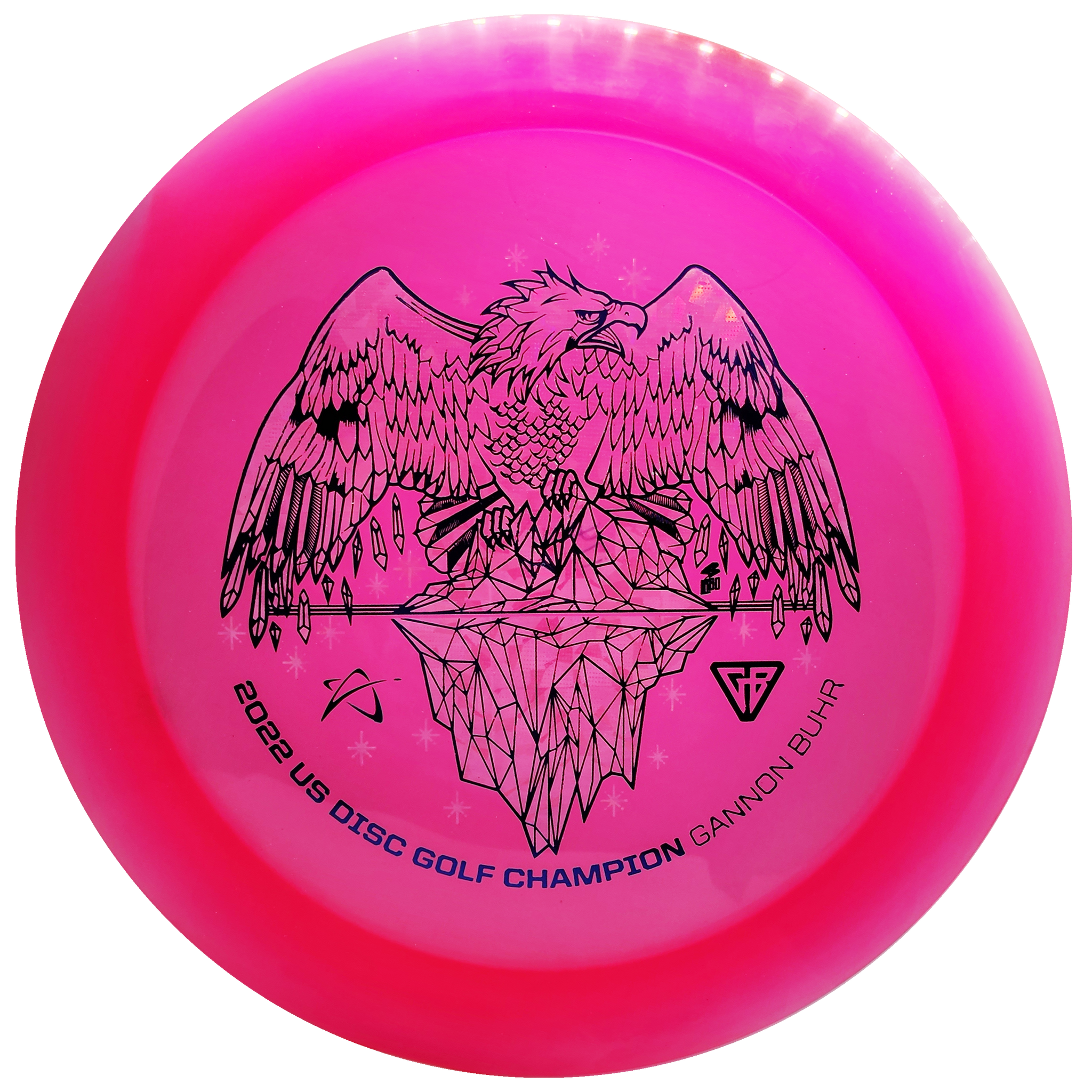 Prodigy: D1 Distance Driver - Gannon Buhr U.S. Champion Stamp - 400 Plastic - Pink/Blue