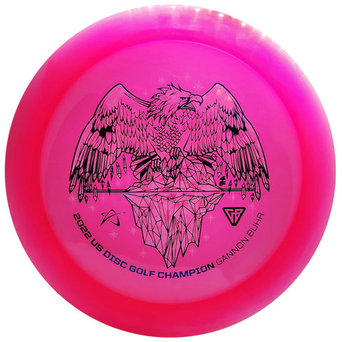 Prodigy: D1 Distance Driver - Gannon Buhr U.S. Champion Stamp - 400 Plastic - Pink/Blue