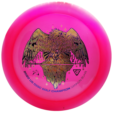 Prodigy: D1 Distance Driver - Gannon Buhr U.S. Champion Stamp - 400 Plastic - Pink/Gold