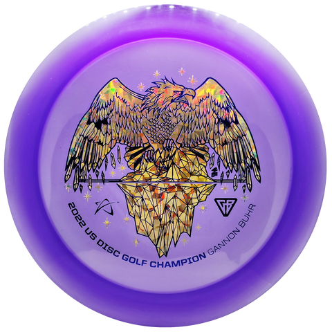 Prodigy: D1 Distance Driver - Gannon Buhr U.S. Champion Stamp - 400 Plastic - Purple/Gold