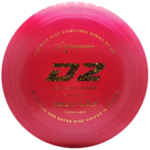 Prodigy: D2 Distance Driver - Thomas Gilbert 2022 Signature Series - 500 Plastic - Pink/Gold