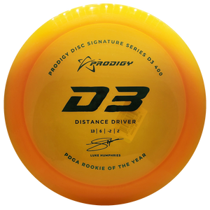 Prodigy: D3 Distance Driver - Luke Humphries 2022 Signature Series - Amber/Turquoise