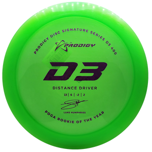 Prodigy: D3 Distance Driver - Luke Humphries 2022 Signature Series - Lime Green/Pink