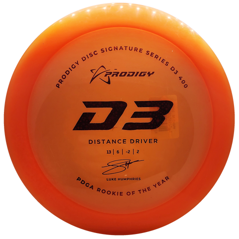 Prodigy: D3 Distance Driver - Luke Humphries 2022 Signature Series - Orange/Red