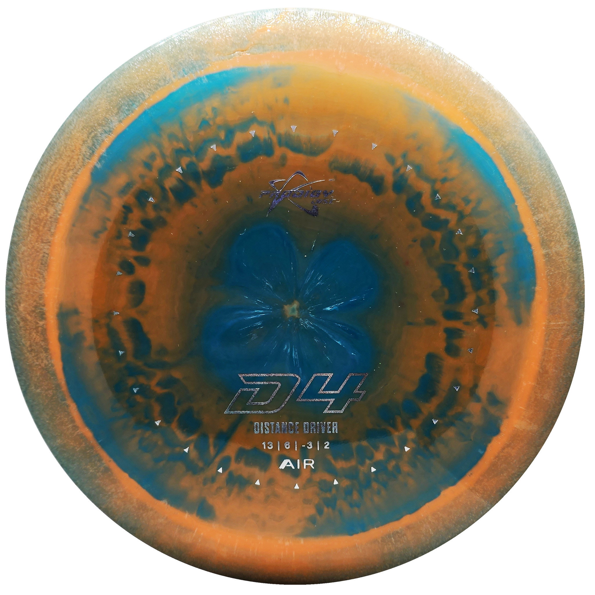 Prodigy: D4 Distance Driver - AIR Spectrum Plastic - Orange/Blue/Silver