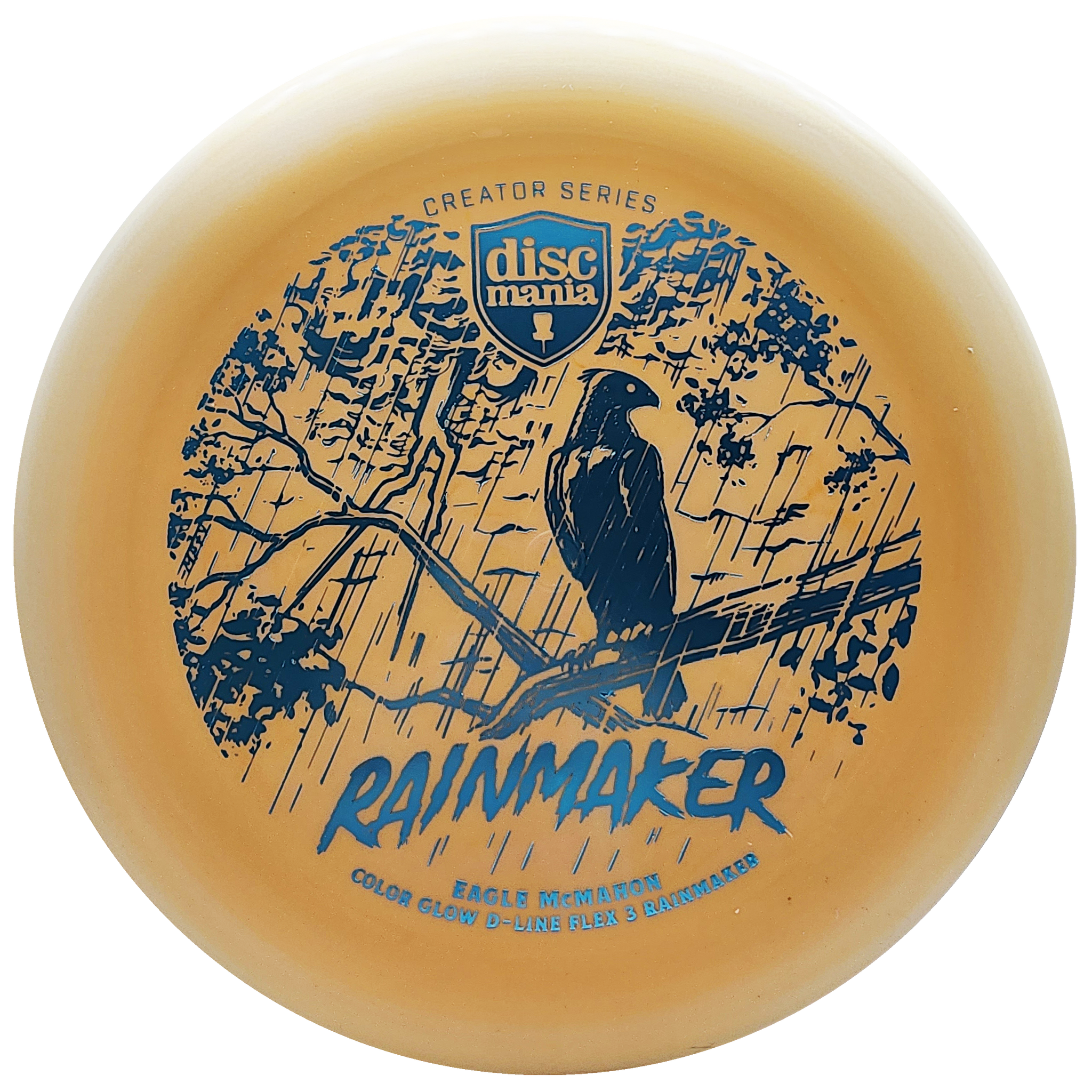 Discmania: Eagle McMahon Creator Series Rainmaker Color Glow D-Line - Peach/Blue