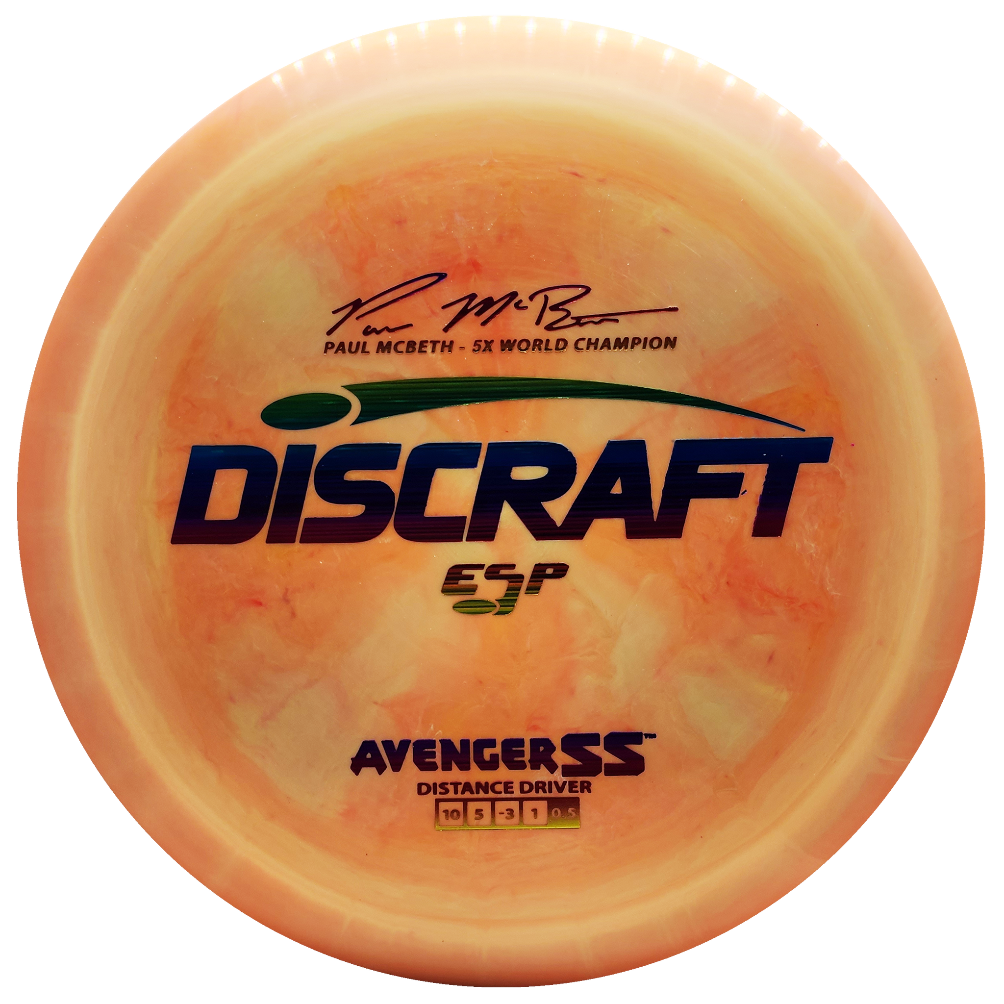 Discraft: ESP Avenger SS - Paul McBeth Signature Series - Orange/Rainbow
