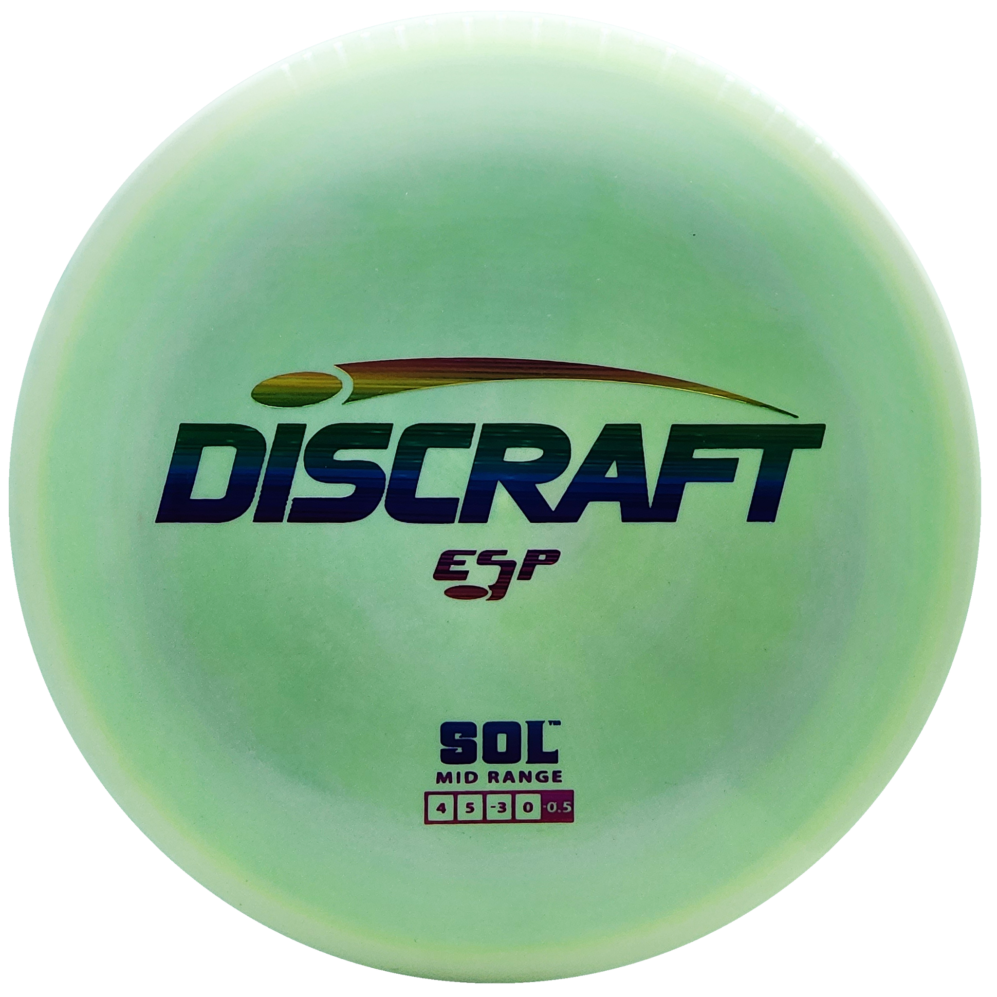 Discraft: ESP Sol - Light Green/Rainbow