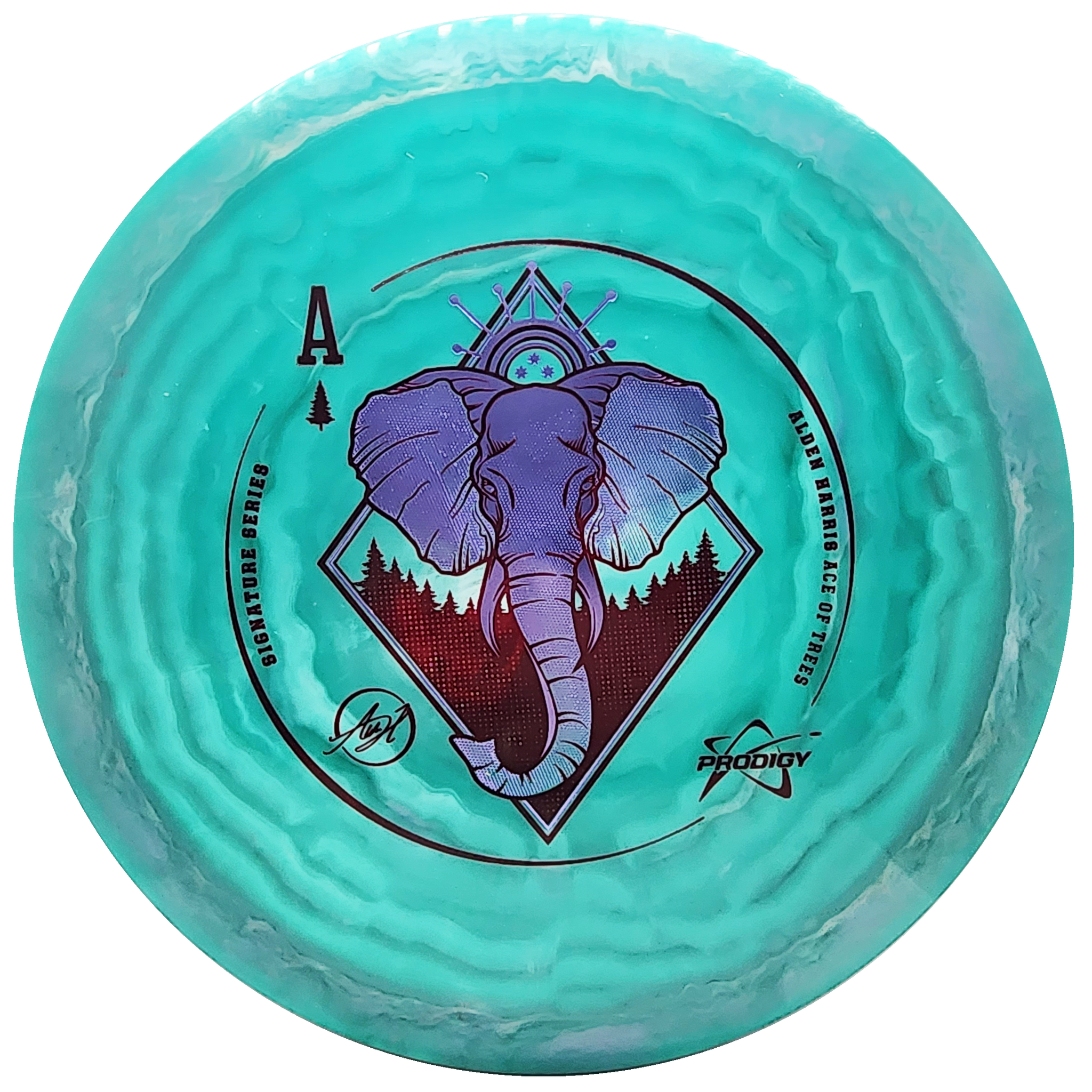 Prodigy: FX-2 - Alden Harris 2023 Signature Series - 500 Spectrum Plastic - Green/Purple/Red