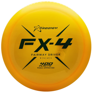 Prodigy: FX-4 Fairway Driver - 400 Plastic - Amber/Teal