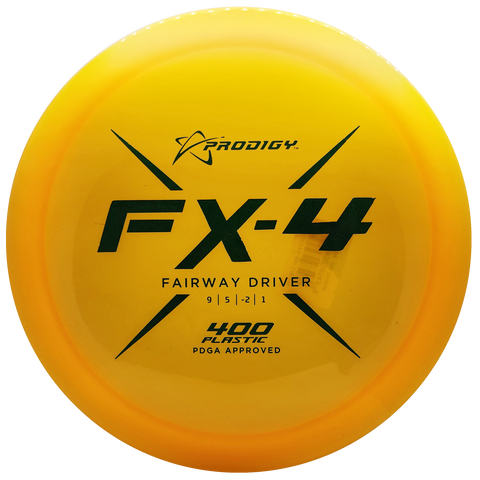 Prodigy: FX-4 Fairway Driver - 400 Plastic - Amber/Teal