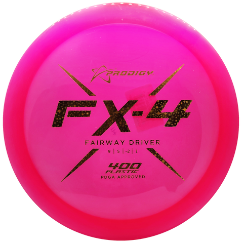 Prodigy: FX-4 Fairway Driver - 400 Plastic - Hot Pink/Gold