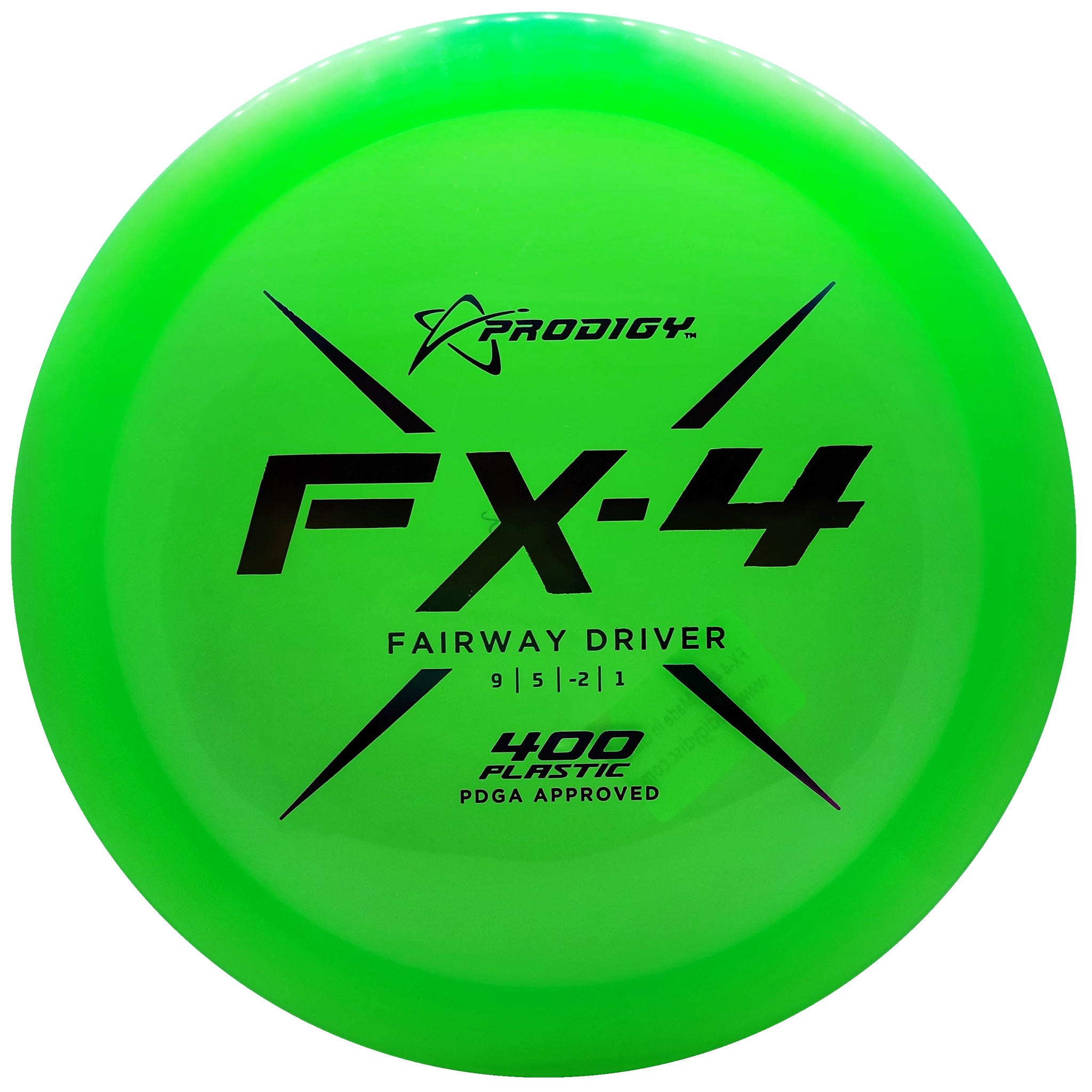 Prodigy: FX-4 Fairway Driver - 400 Plastic - Lime Green/Rainbow