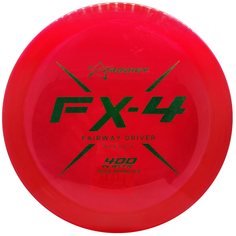 Prodigy: FX-4 Fairway Driver - 400 Plastic - Red/Green