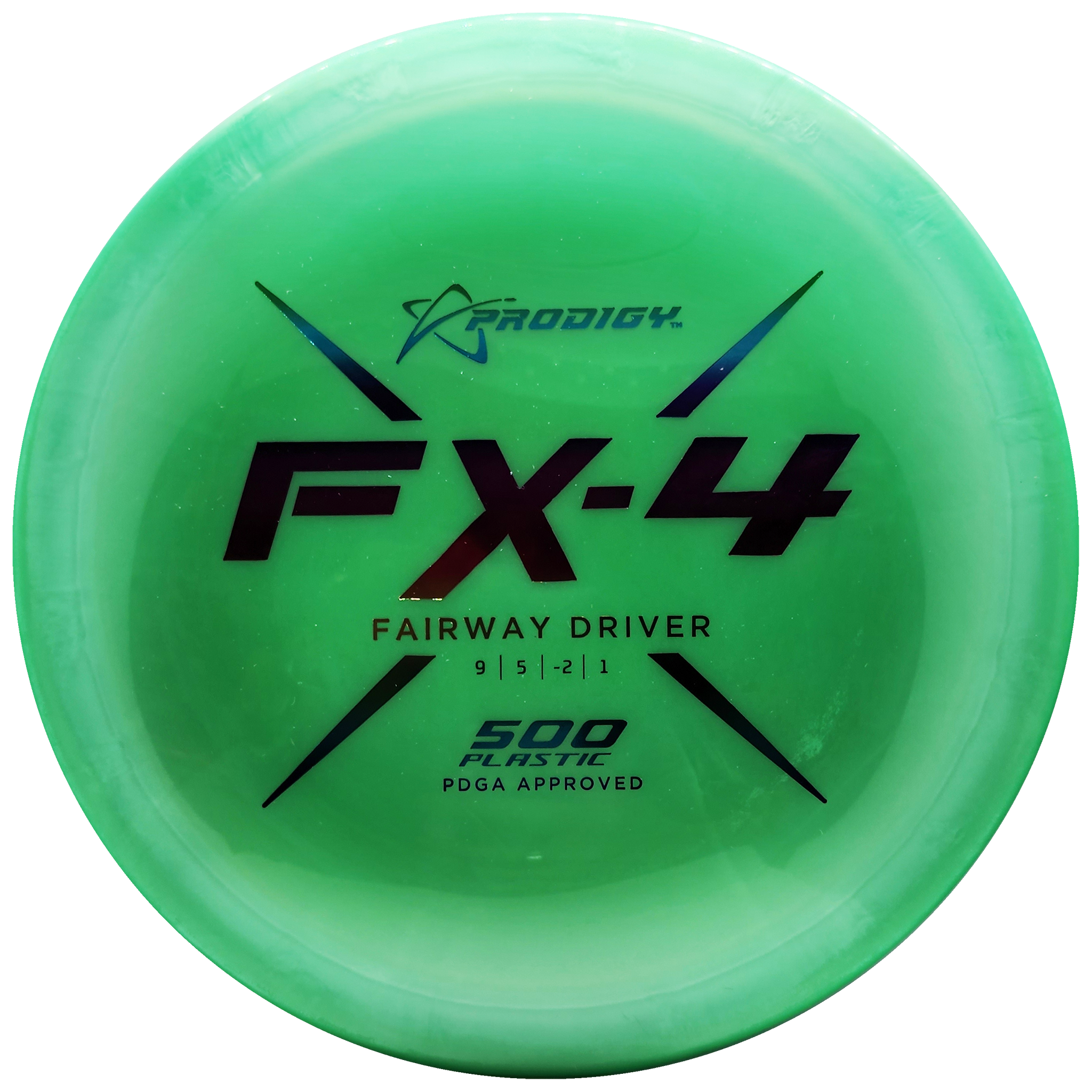 Prodigy: FX-4 Fairway Driver - 500 Plastic - Light Green/Rainbow