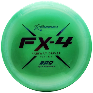 Prodigy: FX-4 Fairway Driver - 500 Plastic - Light Green/Rainbow