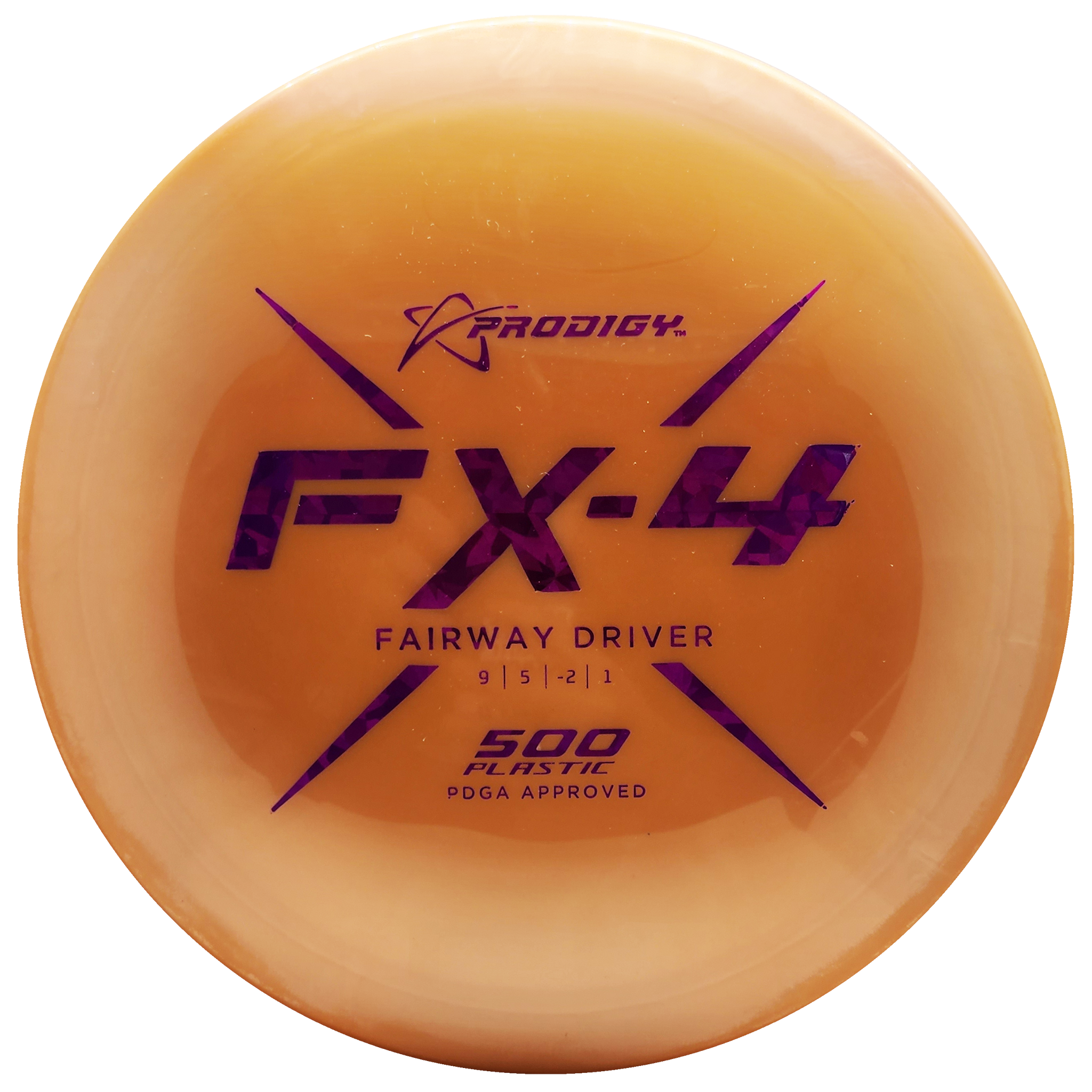 Prodigy: FX-4 Fairway Driver - 500 Plastic - Orange/Pink