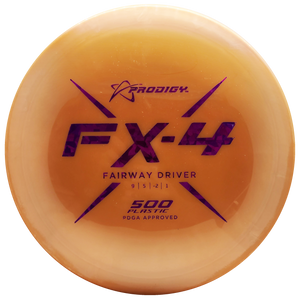 Prodigy: FX-4 Fairway Driver - 500 Plastic - Orange/Pink