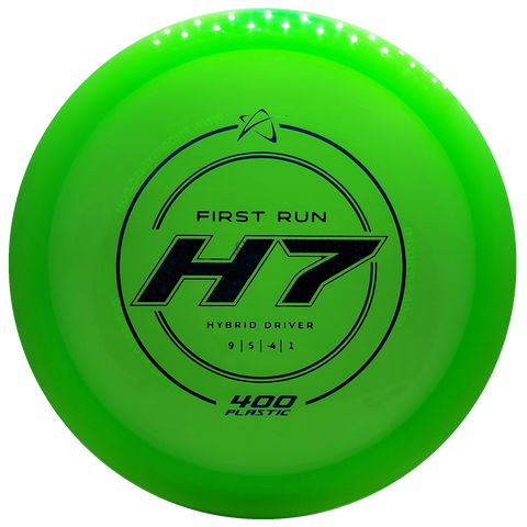 Prodigy: H7 Hybrid Driver - First Run Stamp - 400 Plastic - Lime Green/Blue