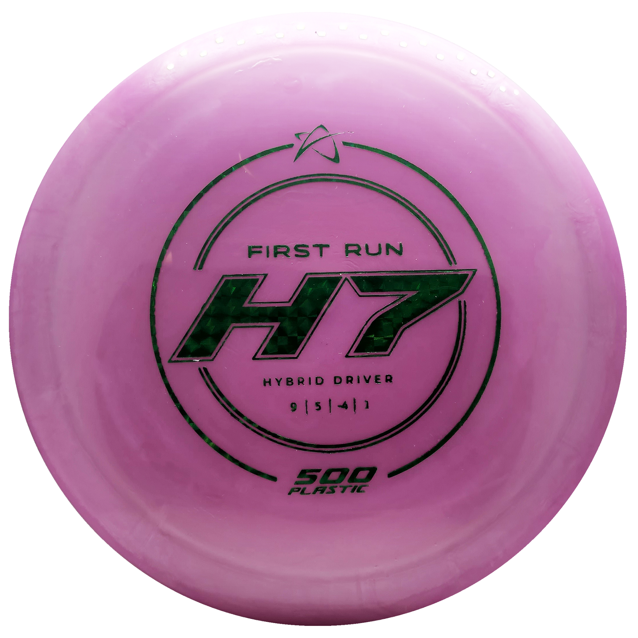 Prodigy: H7 Hybrid Driver - First Run Stamp - 500 Plastic - Pink/Green