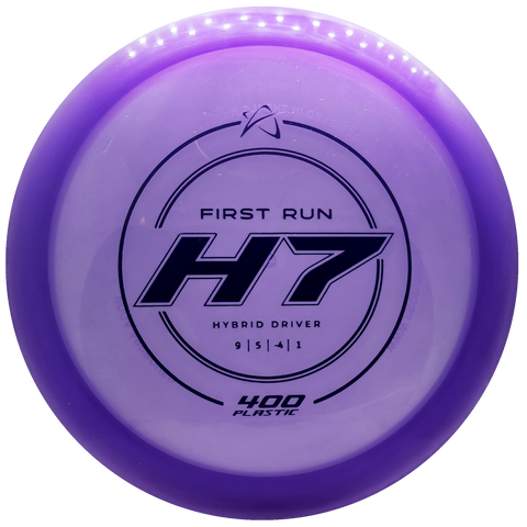 Prodigy: H7 Hybrid Driver - First Run Stamp - 400 Plastic - Purple/Purple