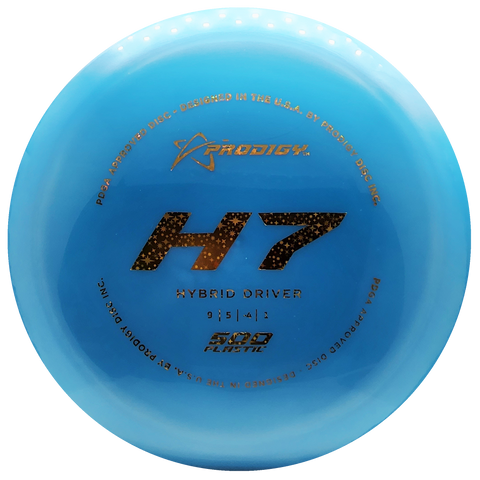 Prodigy: H7 Hybrid Driver - 500 Plastic - Light Blue/Gold