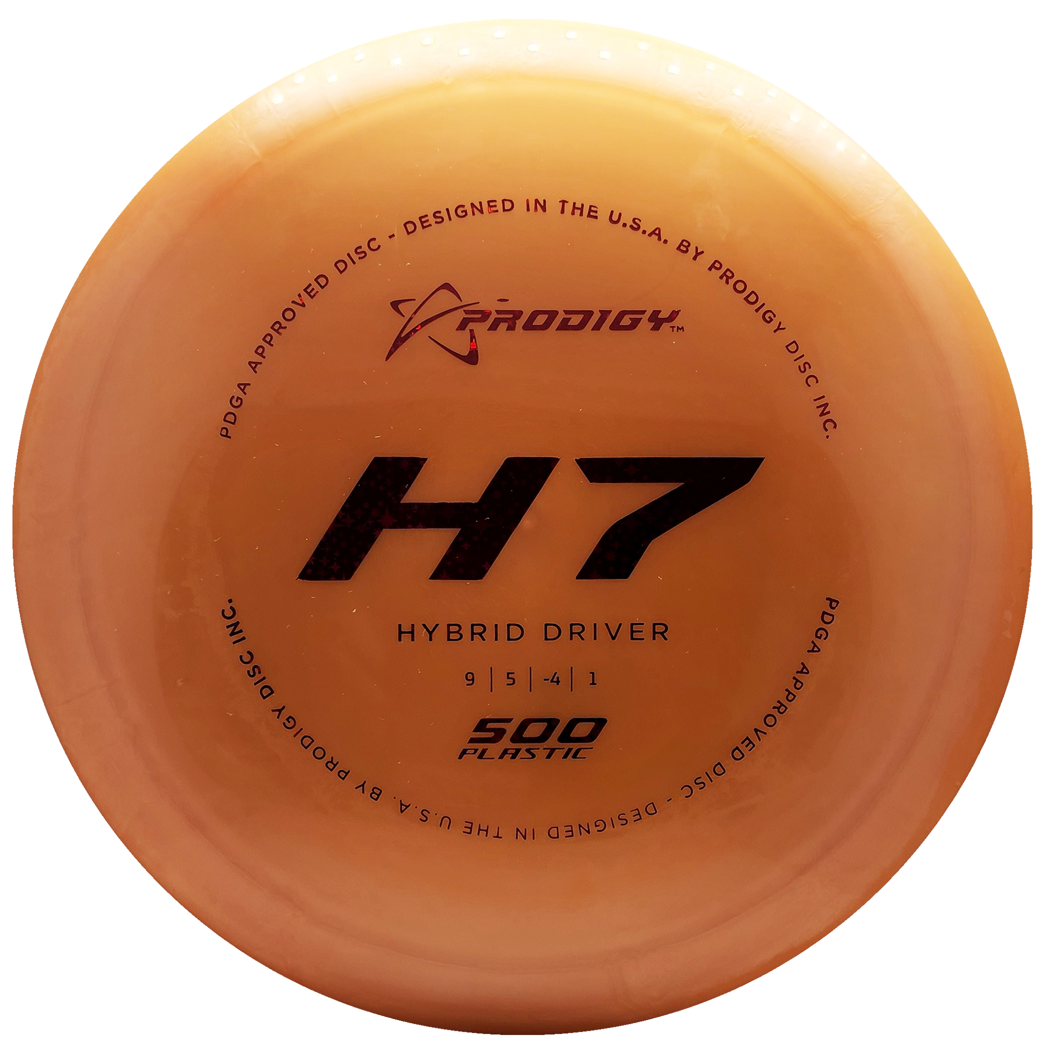 Prodigy: H7 Hybrid Driver - 500 Plastic - Orange/Red
