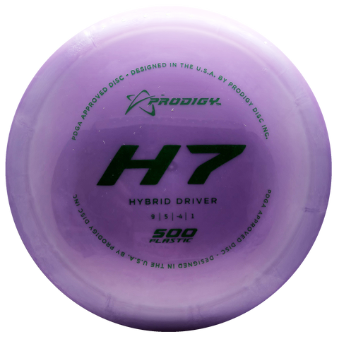 Prodigy: H7 Hybrid Driver - 500 Plastic - Purple/Green