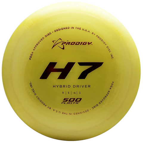 Prodigy: H7 Hybrid Driver - 500 Plastic - Yellow/Red