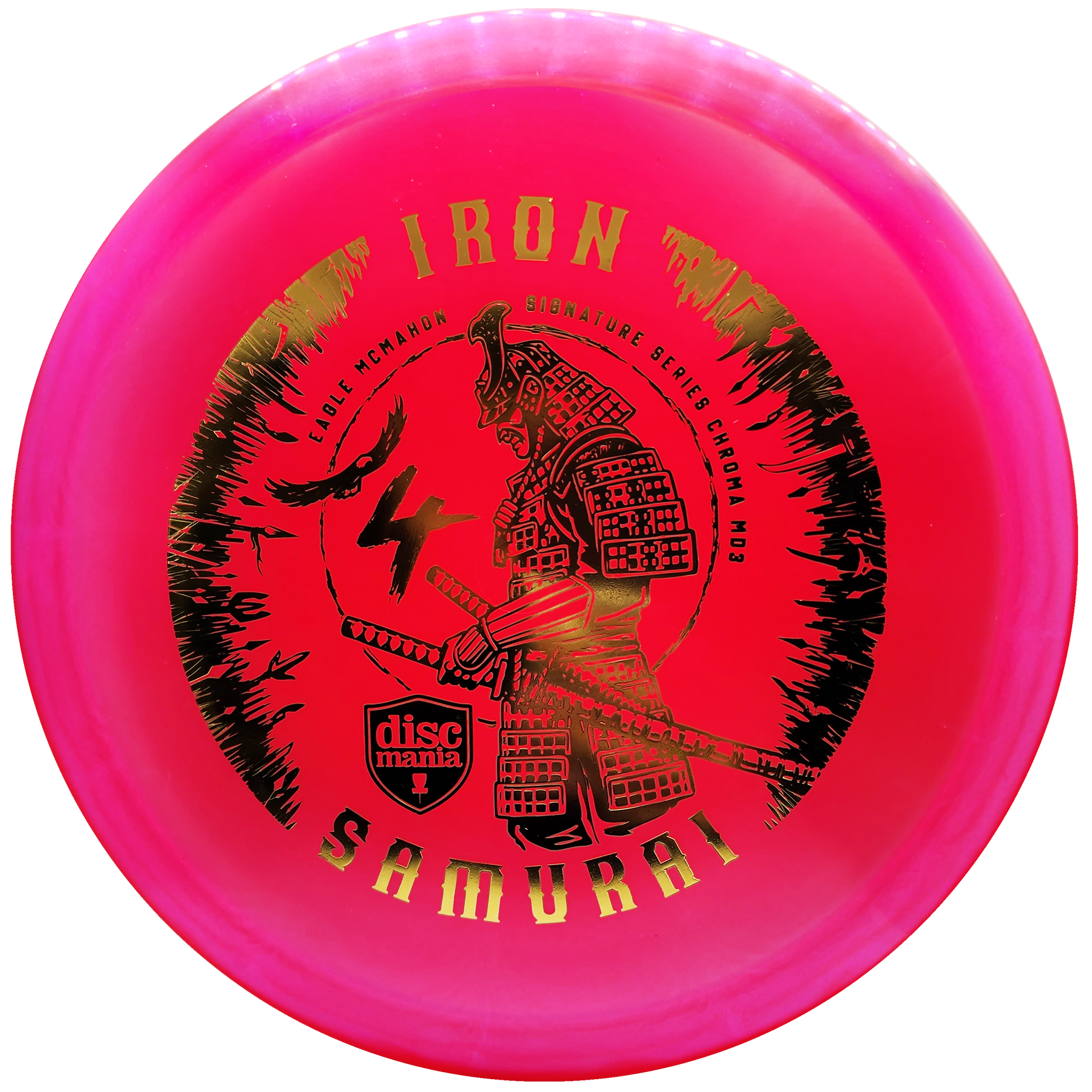 Discmania: Iron Samurai 4 - Eagle McMahon Signature Series C-Line MD3 - Hot Pink/Gold