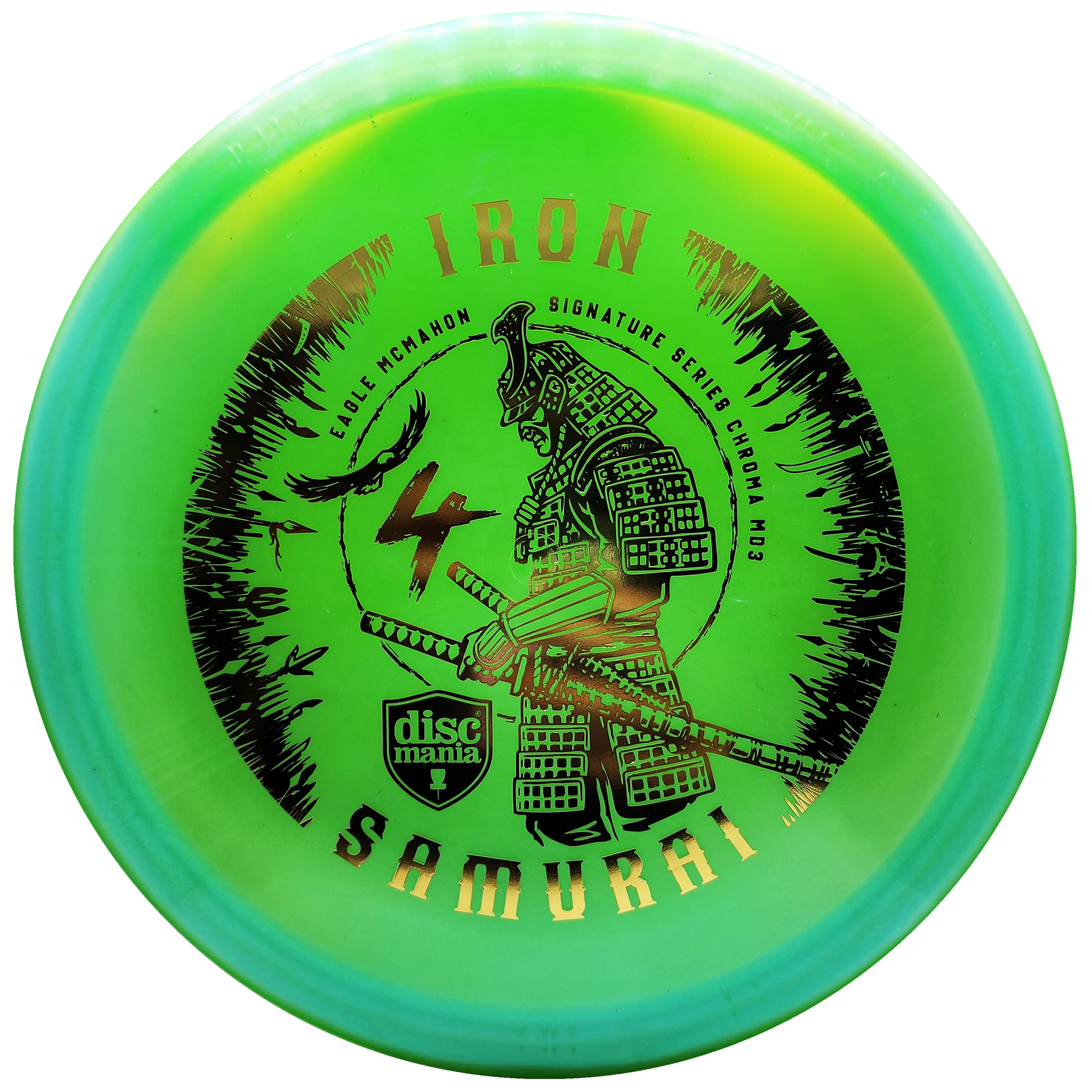 Discmania: Iron Samurai 4 - Eagle McMahon Signature Series C-Line MD3 - Lime Green/Gold