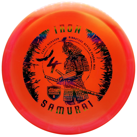 Discmania: Iron Samurai 4 - Eagle McMahon Signature Series C-Line MD3 - Orange/Rainbow