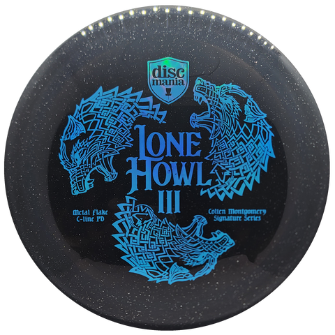 Discmania: Lone Howl 3 - Colten Montgomery Signature Series 0 Metal Flake C-Line PD - Black/Light Blue