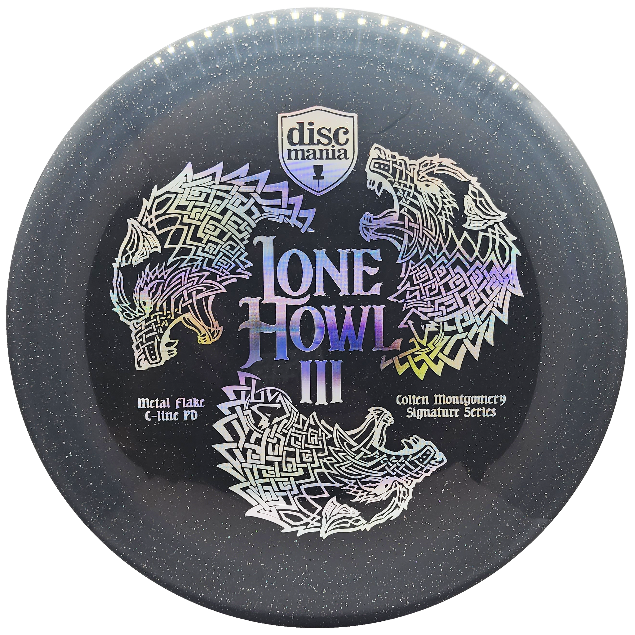 Discmania: Lone Howl 3 - Colten Montgomery Signature Series 0 Metal Flake C-Line PD - Grey/Silver