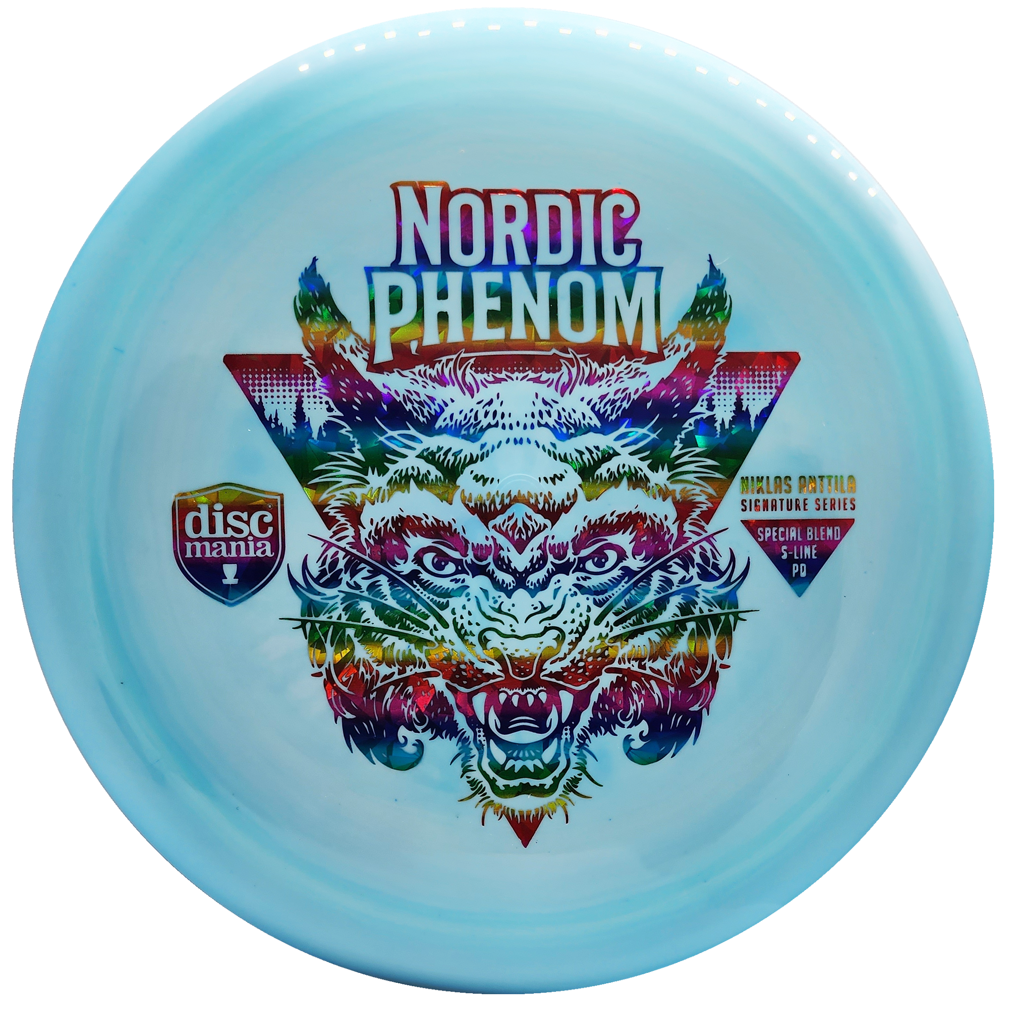 Discmania: Nordic Phenom - Niklas Anttila Signature Series - Special Blend - S-Line PD Signature - Turquoise/Rainbow