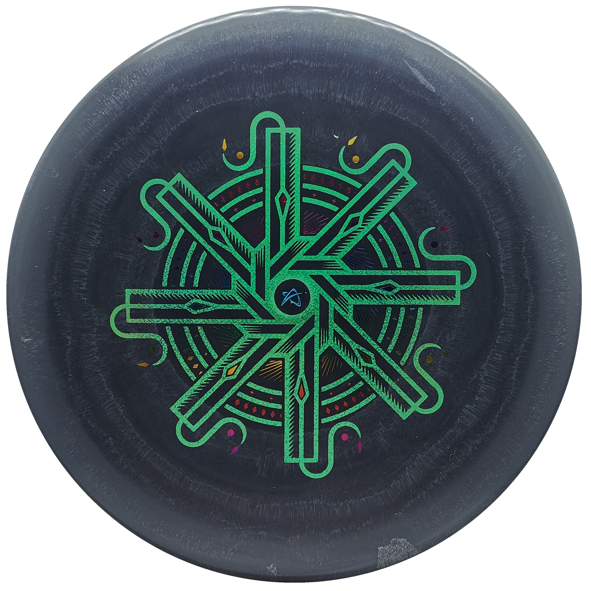 Prodigy: PA-3 Putt & Approach Disc - Dyna-metric Stamp - 300 Plastic - Black/Green/Rainbow