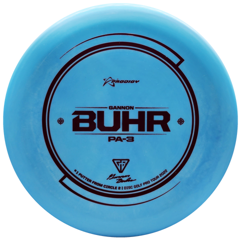 Prodigy: PA-3 Putt & Approach Disc - Gannon Buhr Circle 2 Leader Stamp - 350G Plastic - Light Blue/Red